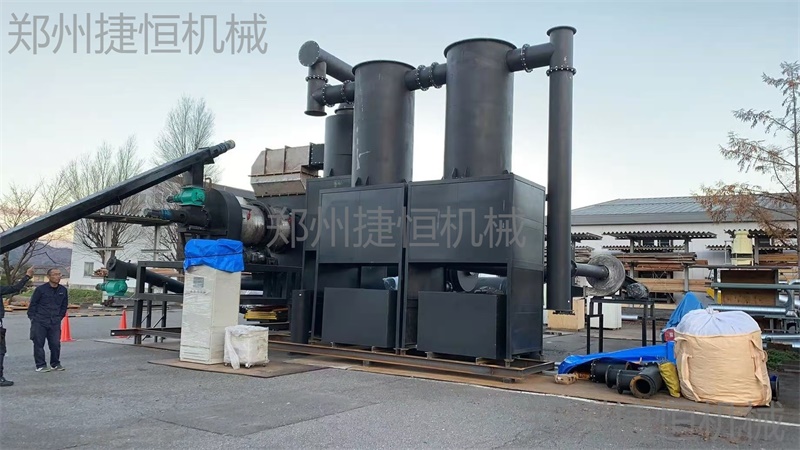 污泥烘干炭化現(xiàn)場