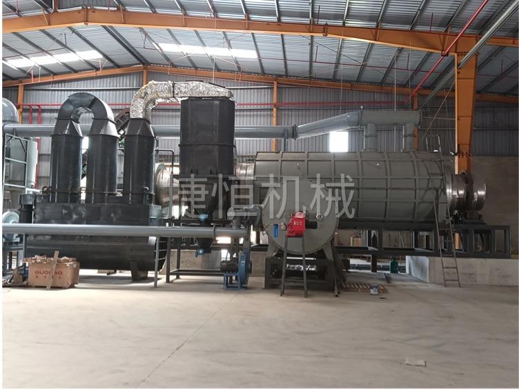 越南炭化機現(xiàn)場